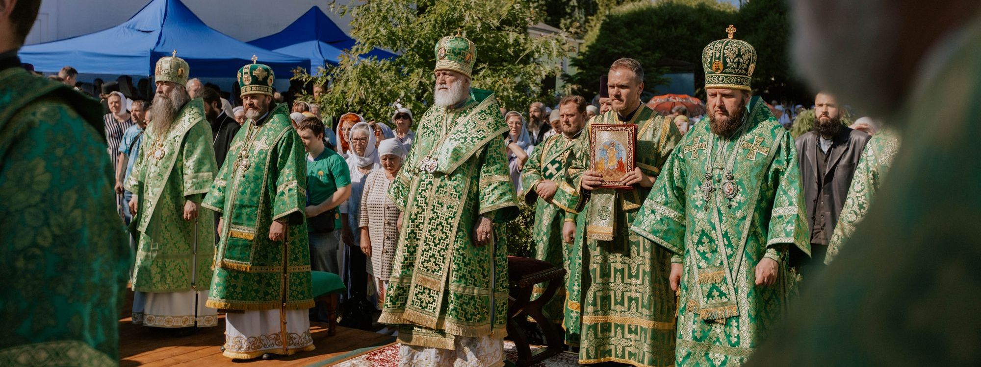 Архиерейское богослужение в Лужецком Богородицерождественском Ферапонтовом мужском монастыре города Можайска