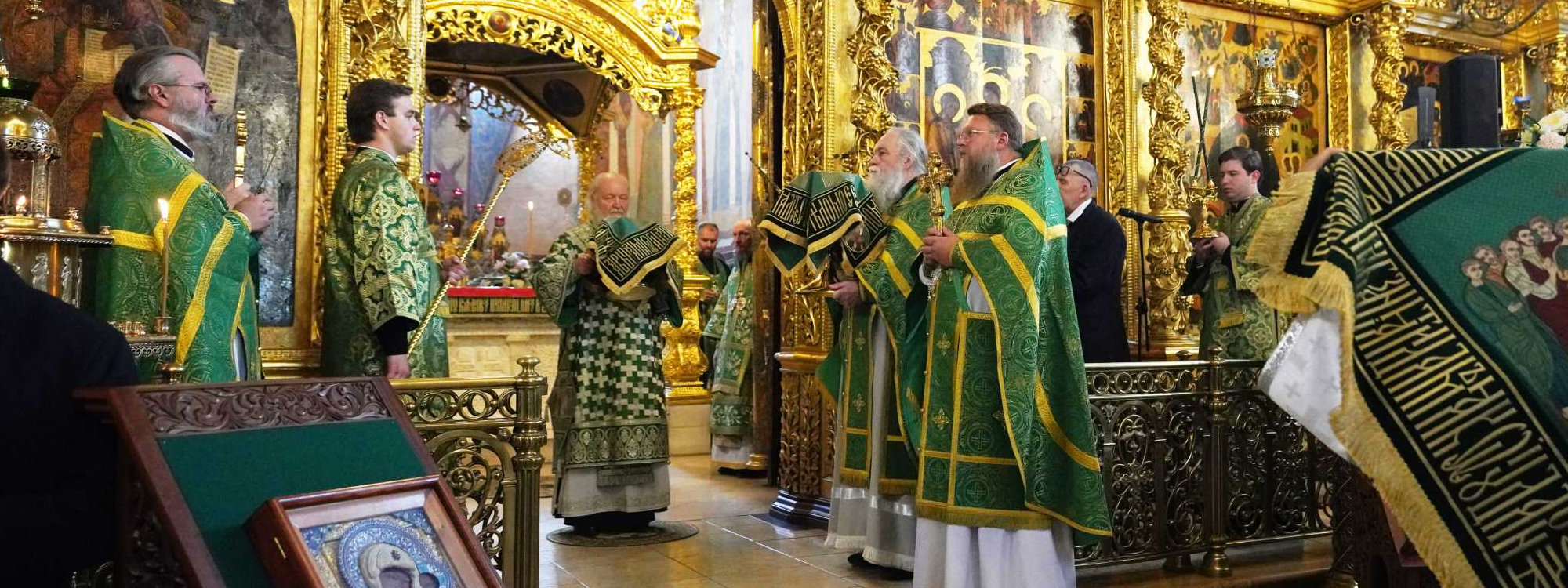 В день памяти преподобного Сергия Радонежского Предстоятель Русской Церкви совершил Литургию в Троице-Сергиевой лавре