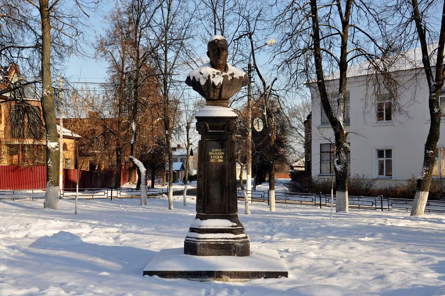 Установка памятника Д. И. Хлудову в&nbsp;Егорьевске