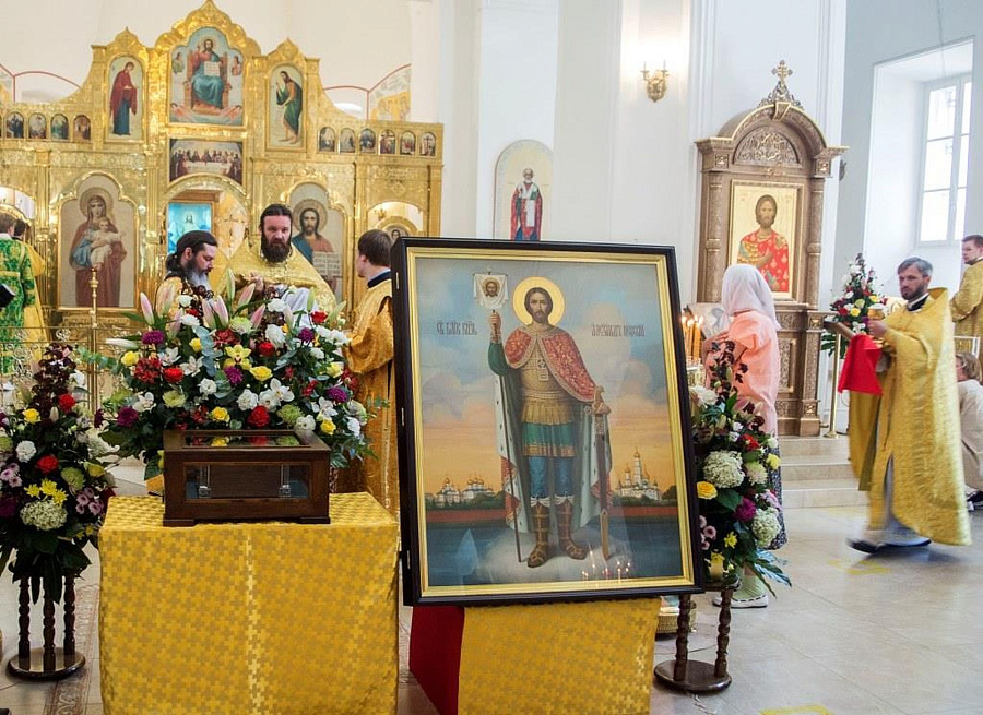 Встреча мощей святого благоверного князя Александра Невского в Александровском монастыре села Маклаково