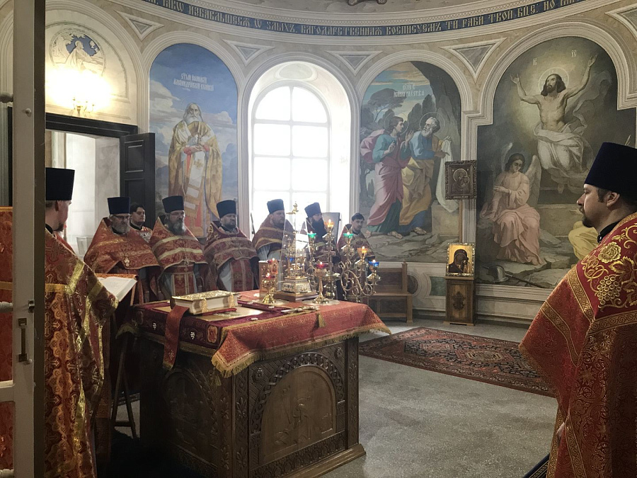 Пасхальное соборное богослужение духовенства 1-го и 2-го Луховицких благочиний