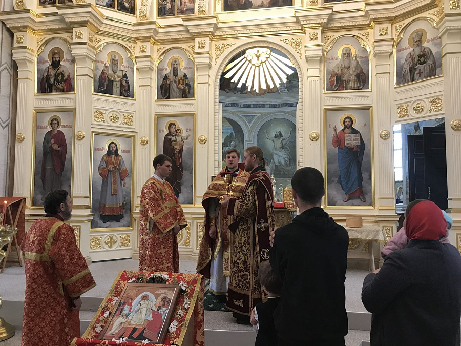 Пасхальное соборное богослужение духовенства 1-го и 2-го Луховицких благочиний