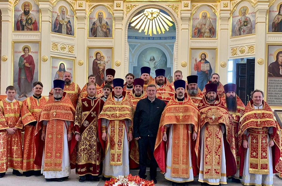 Пасхальное соборное богослужение духовенства 1-го и 2-го Луховицких благочиний