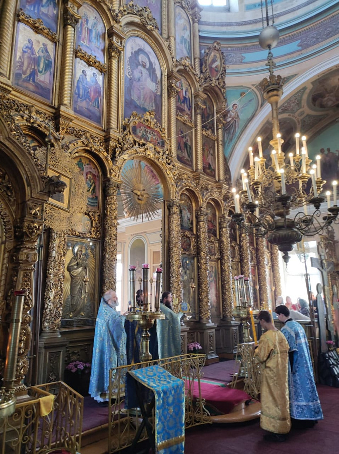 Престольный праздник в Вознесенском храме села Борщево