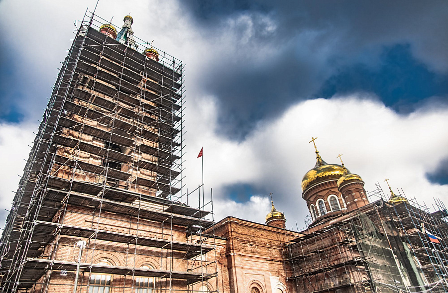 Митрополит Павел совершил закладку камня и грамоты в строящийся храм в Раменском городском округе