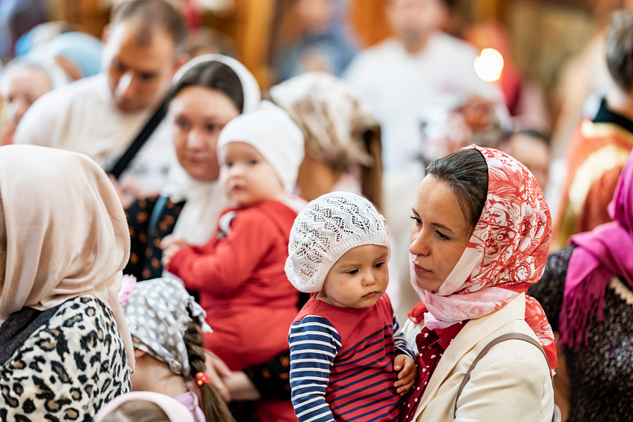 Архиерейское богослужение в Преображенском соборе города Люберцы