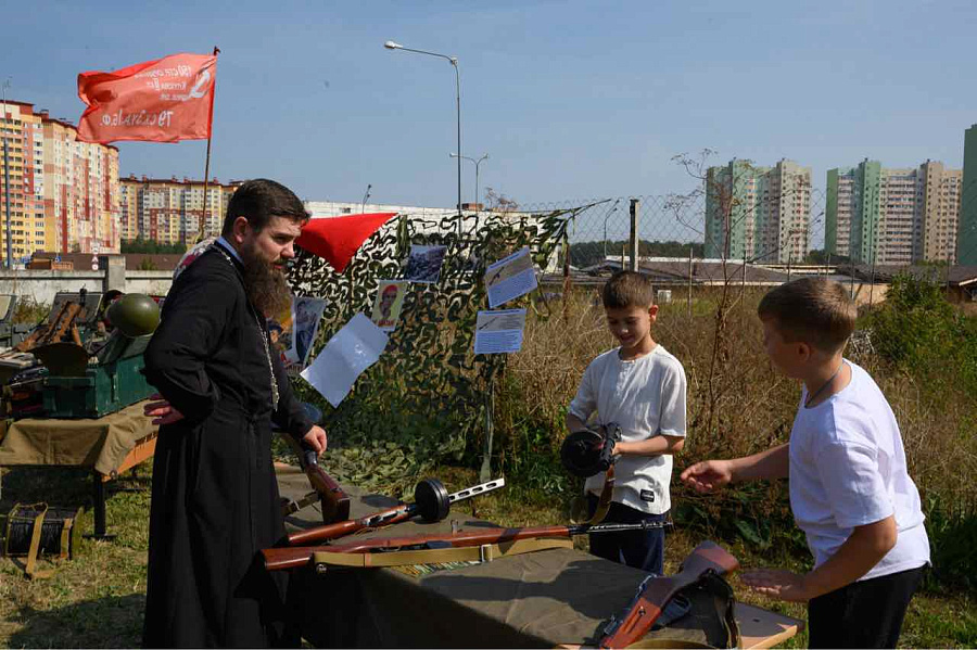 Открытие Военно-патриотического центра «Честь имею» при Никольском храме д. Островцы 2-ого Раменского благочиния