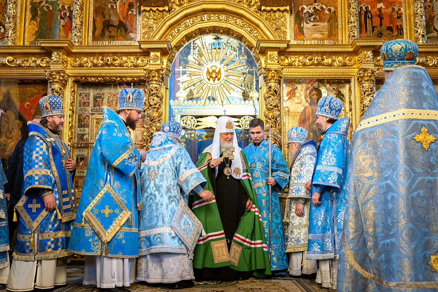 Предстоятель Русской Церкви совершил освящение Смоленского собора Новодевичьего монастыря г. Москвы