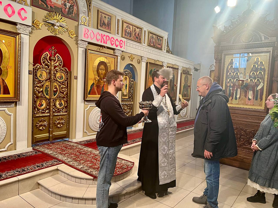 Молебен для участников ансамбля народного танца «ЮНОСТЬ» ДК г.Жуковский