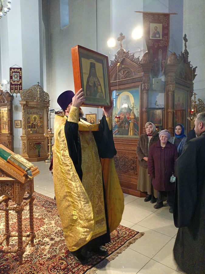 Встреча иконы с мощами равноапостольного Николая Японского в Спасо-Преображенском храме г. Жуковского
