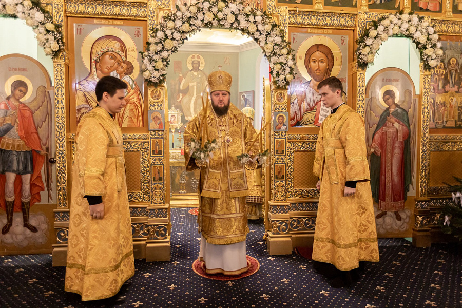 Божественная литургия во второй день праздника Рождества Христова в Коломне