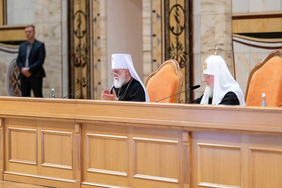 Святейший Патриарх Кирилл провёл общее собрание духовенства Московской митрополии