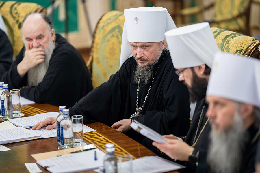 Святейший Патриарх Кирилл возглавил первое в 2025 году заседание Священного Синода