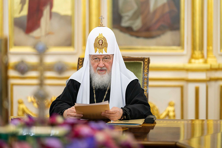 Святейший Патриарх Кирилл возглавил первое в 2025 году заседание Священного Синода