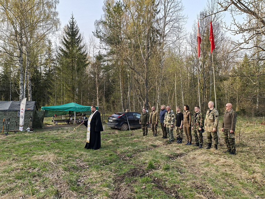 Поисковый отряд из Московской митрополии на Юбилейной международной Вахте Памяти 2025 в Новгородской области