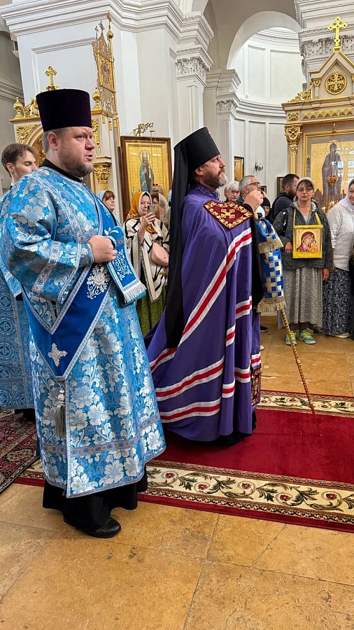 В 213-ю годовщину Бородинского сражения архиепископ Фома совершил Литургию в Спасо-Бородинском женском монастыре