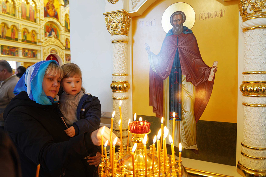 Святейший Патриарх Кирилл освятил Троицкий храм в селе Саввино муниципального округа Егорьевск Московской области