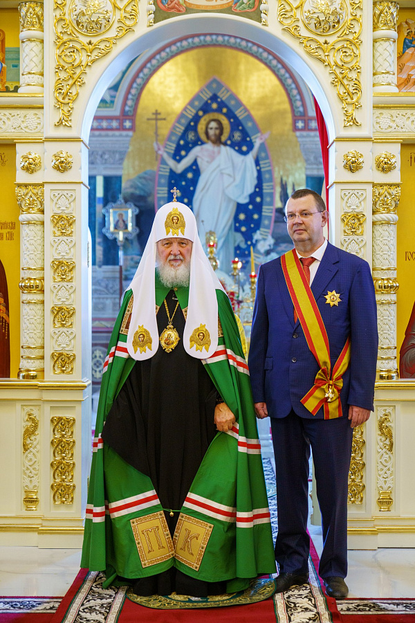 Святейший Патриарх Кирилл освятил Троицкий храм в селе Саввино муниципального округа Егорьевск Московской области