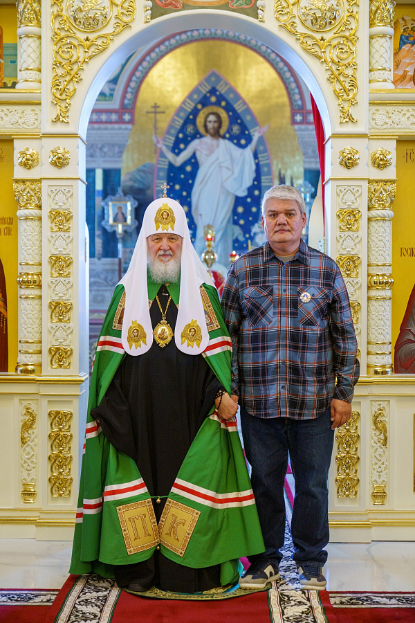 Святейший Патриарх Кирилл освятил Троицкий храм в селе Саввино муниципального округа Егорьевск Московской области
