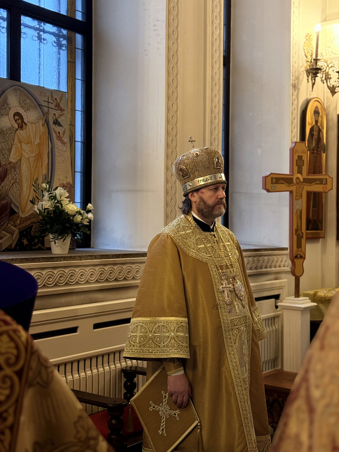 Архиерейское богослужение в Крестовоздвиженском храме с. Дарна