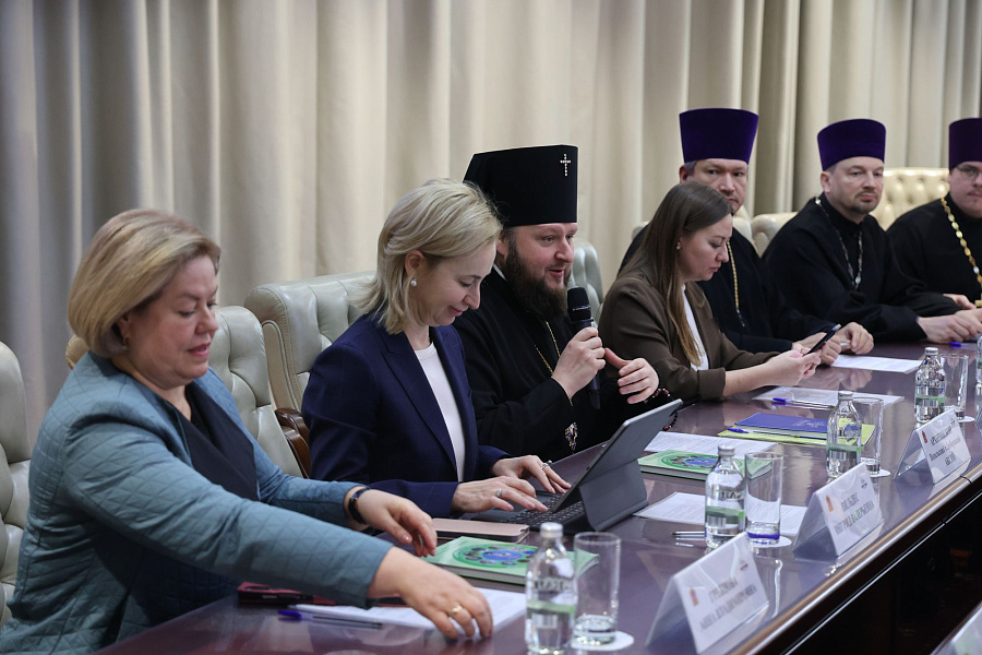 Заседание Совета по взаимодействию между Министерствами социального блока Правительства Московской области и епархиями Московской митрополии
