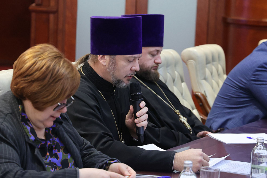 Заседание Совета по взаимодействию между Министерствами социального блока Правительства Московской области и епархиями Московской митрополии