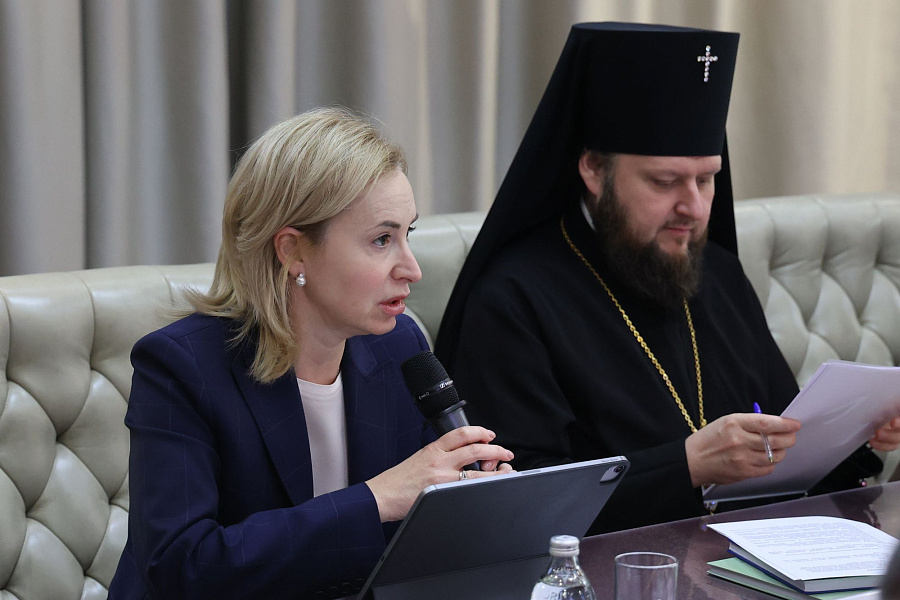 Заседание Совета по взаимодействию между Министерствами социального блока Правительства Московской области и епархиями Московской митрополии