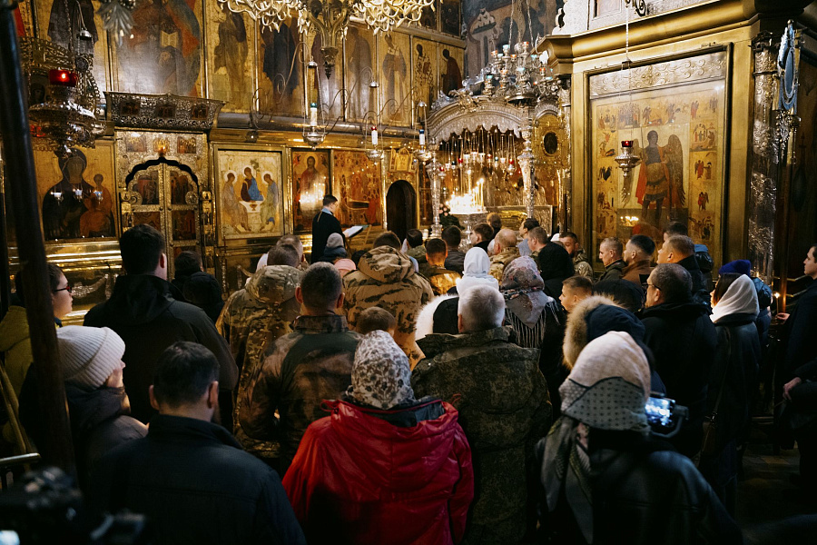 Торжественная церемония, посвящённая Дню героев Отечества, в Сергиевом Посаде