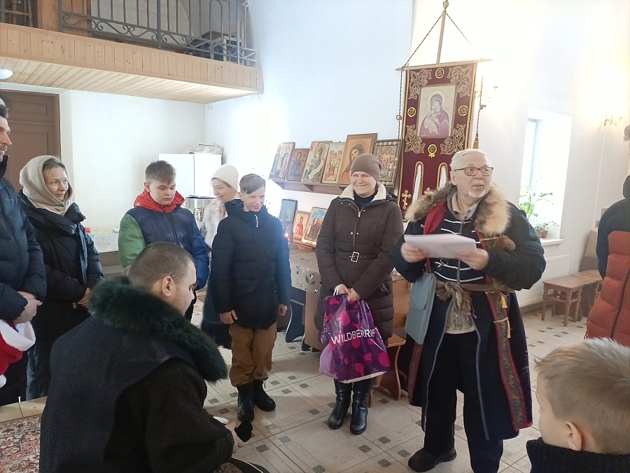 Новогодний праздник на приходе Троицкого храма с. Пирочи