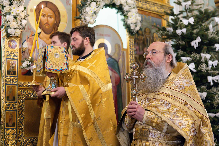 Божественная литургия во второй день праздника Рождества Христова в Коломне