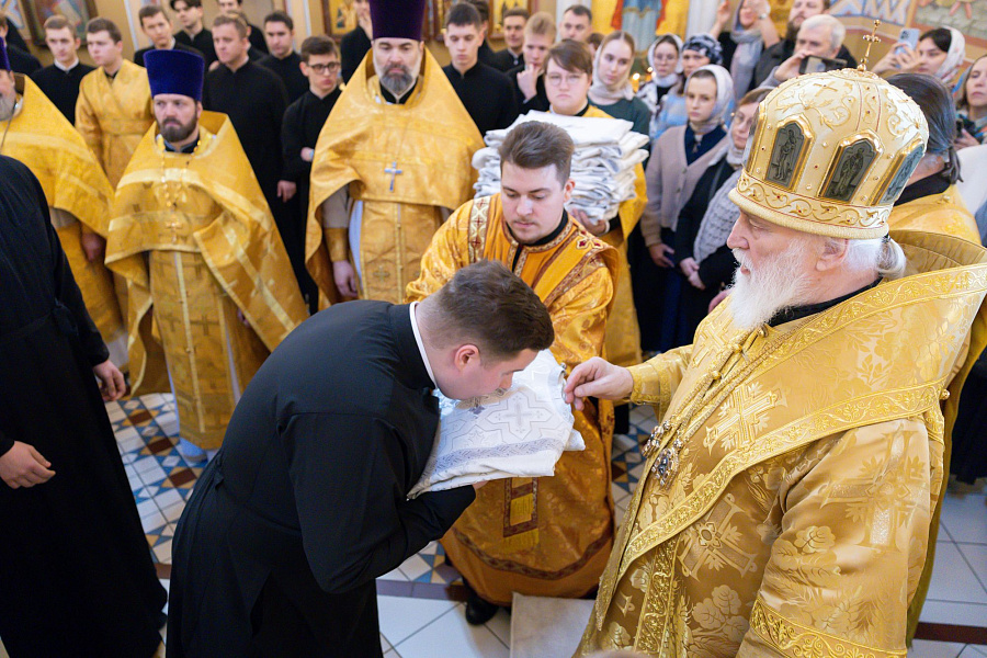 Престольный праздник Трёхсвятительского храма Коломенской духовной семинарии