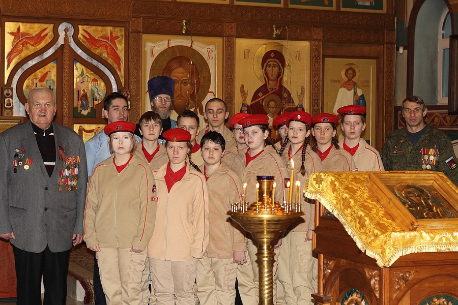 Гости в Знаменском храме пгт. Серебряные Пруды