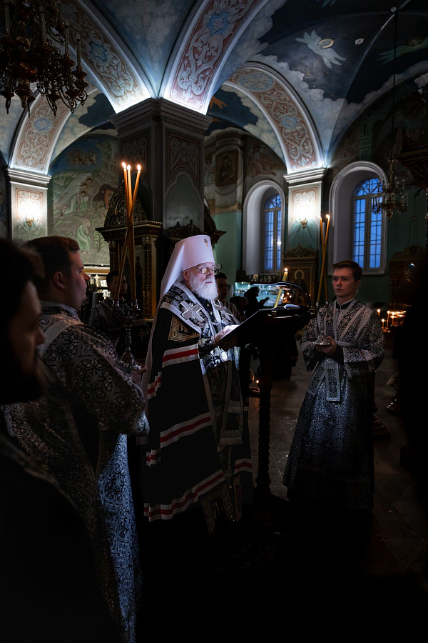 Великий покаянный канон в понедельник первой седмицы Великого поста в Тихвинском храме города Коломны