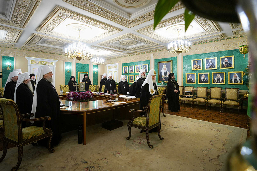 Святейший Патриарх Кирилл возглавил первое в 2026 году заседание Священного Синода Русской Православной Церкви