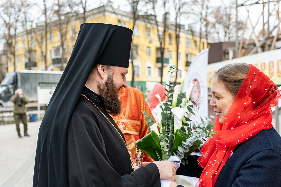 Божественная литургия в Преображенском соборе города Люберцы