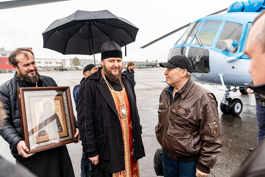 Освящение памятного камня и креста на месте строительства храма преподобного Сергия Радонежского в посёлке Томилино г.о. Люберцы