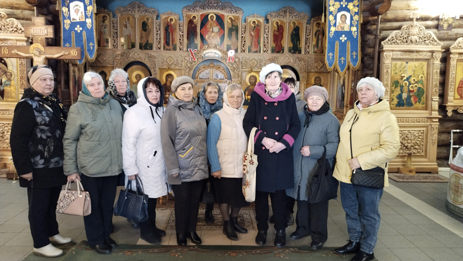 Участники «Активного долголетия» на Пантелеимоновском приходе города Жуковского в апреле