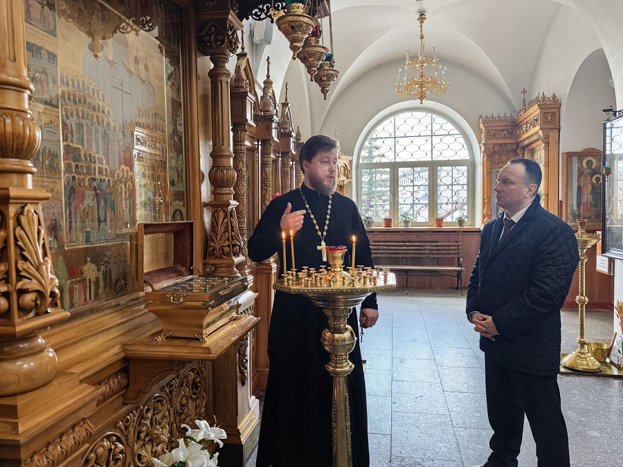 Сотрудники ГУФСИН в Казанском храме Реутова