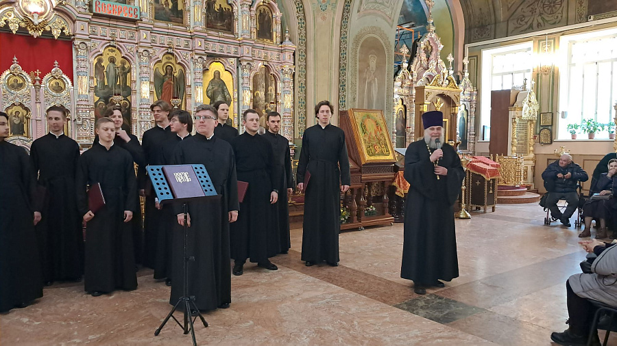 Концерт хора Сретенской духовной академии в Преображенском храме микрорайона Саввино