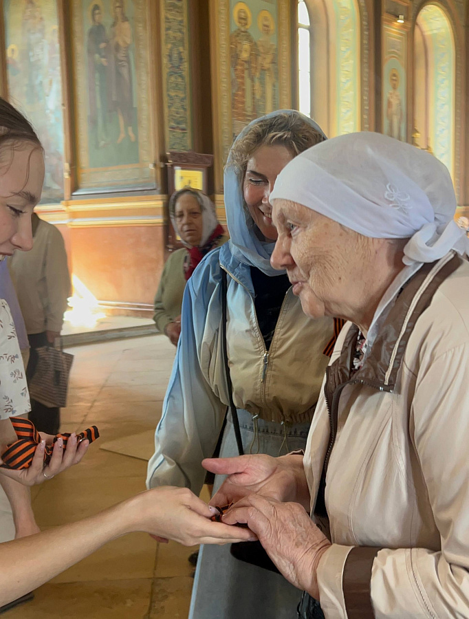 Акция "Георгиевская ленточка" в Егорьевске