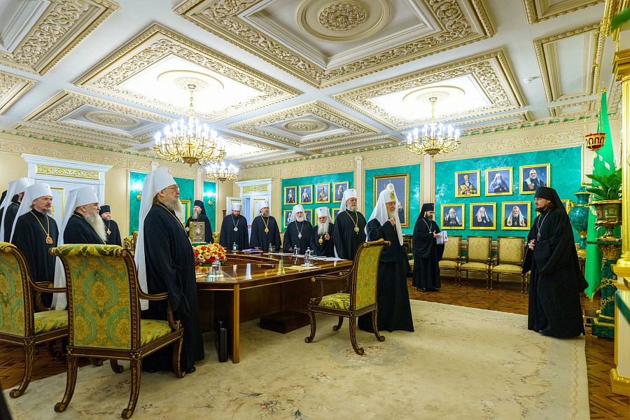 Святейший Патриарх Кирилл возглавил очередное заседание Священного Синода Русской Православной Церкви