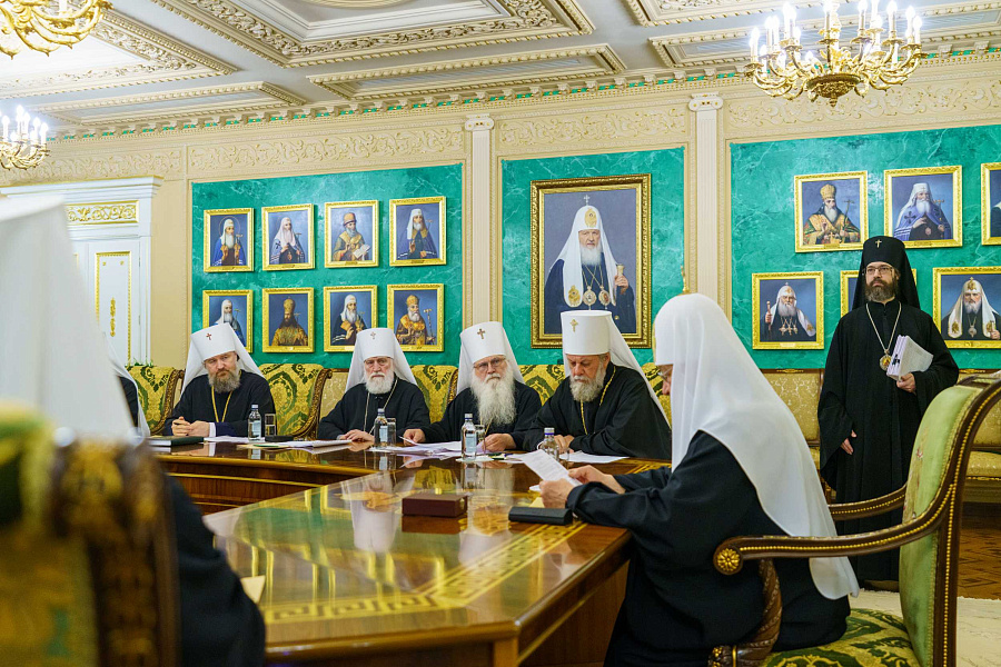 Святейший Патриарх Кирилл возглавил очередное заседание Священного Синода Русской Православной Церкви