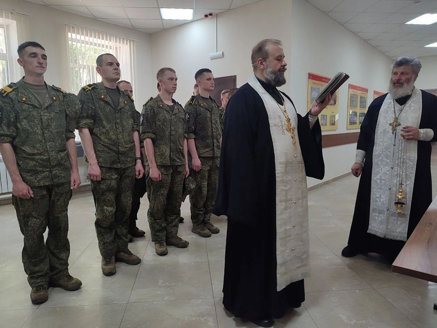 Освящение казармы Военно-политического факультета Военно-инженерной академии Российской Федерации