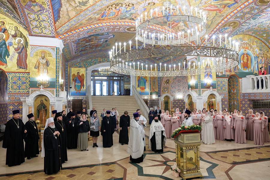 Подписание Соглашения о сотрудничестве между епархиями Московской митрополии и Союзом православных женщин Подмосковья