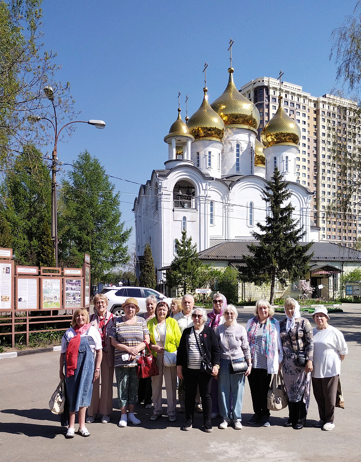 Участники «Активного долголетия» на Пантелеимоновском приходе города Жуковского в мае