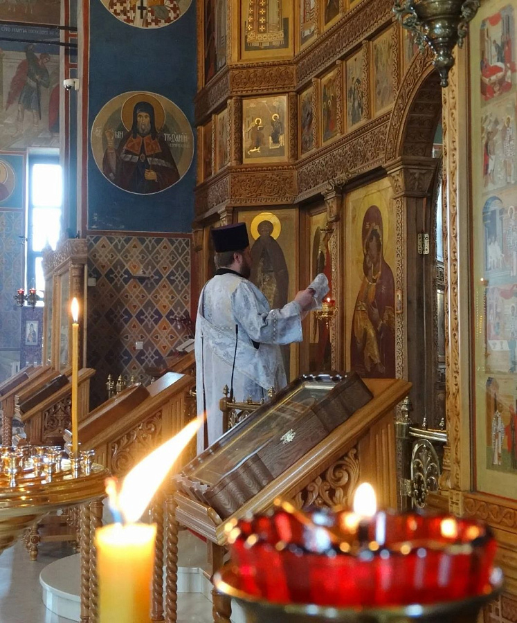 В день отдания Вознесения Господня архиепископ Фома совершил богослужение в Никольском соборе Наро-Фоминска