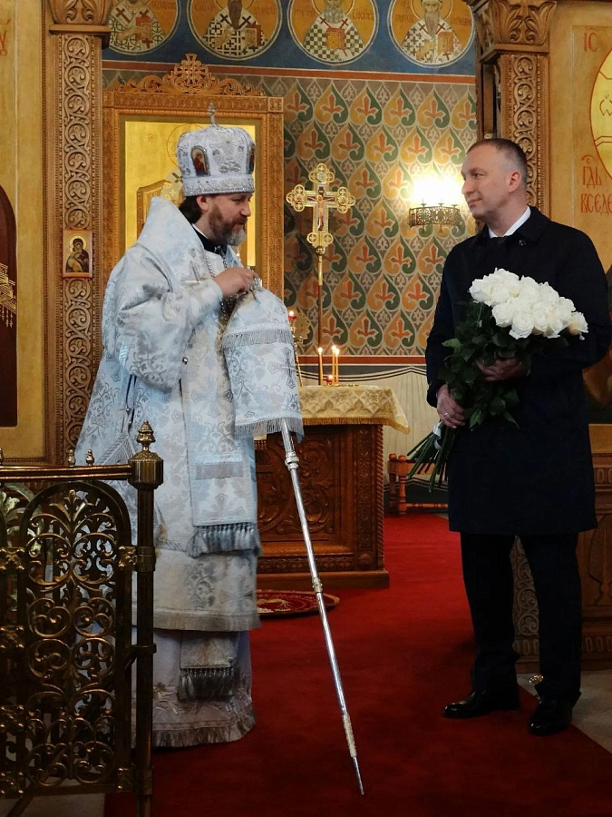 В день отдания Вознесения Господня архиепископ Фома совершил богослужение в Никольском соборе Наро-Фоминска