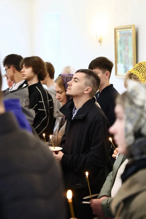 Молебен перед началом экзаменов для выпускников в Электрогорске