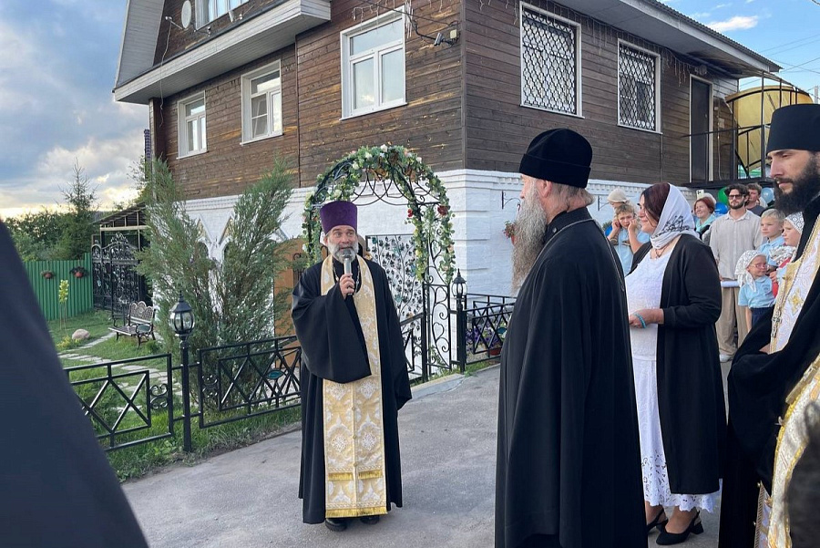 Освящение поляны в честь праведного Артемия Веркольского на приходе Покровского храма села Жестылёво