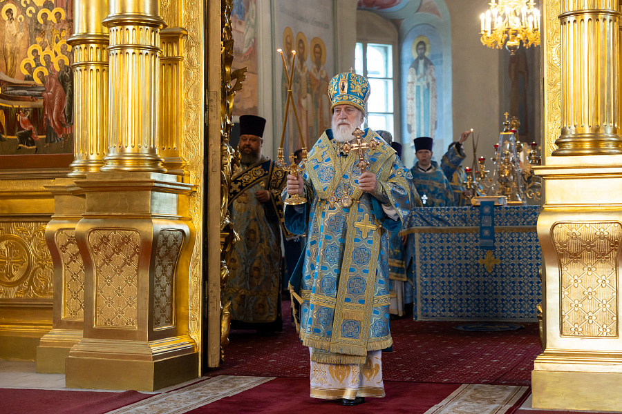 Праздник Тихвинской иконы Божией Матери в Успенском кафедральном соборе города Коломны
